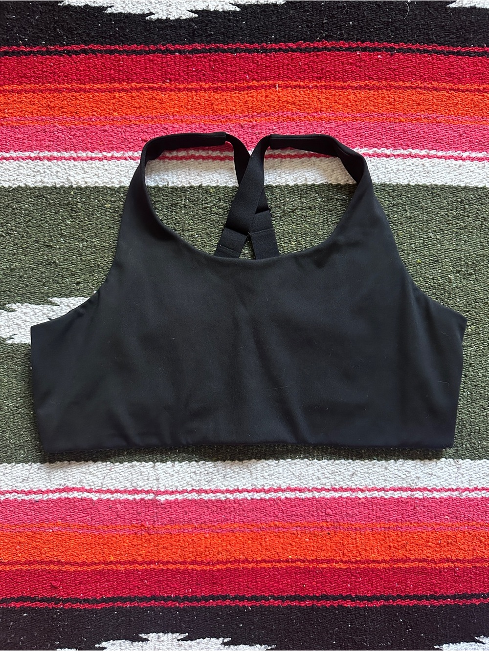 Girlfriend Collective Black Women's Racerback Sports Bra XXL